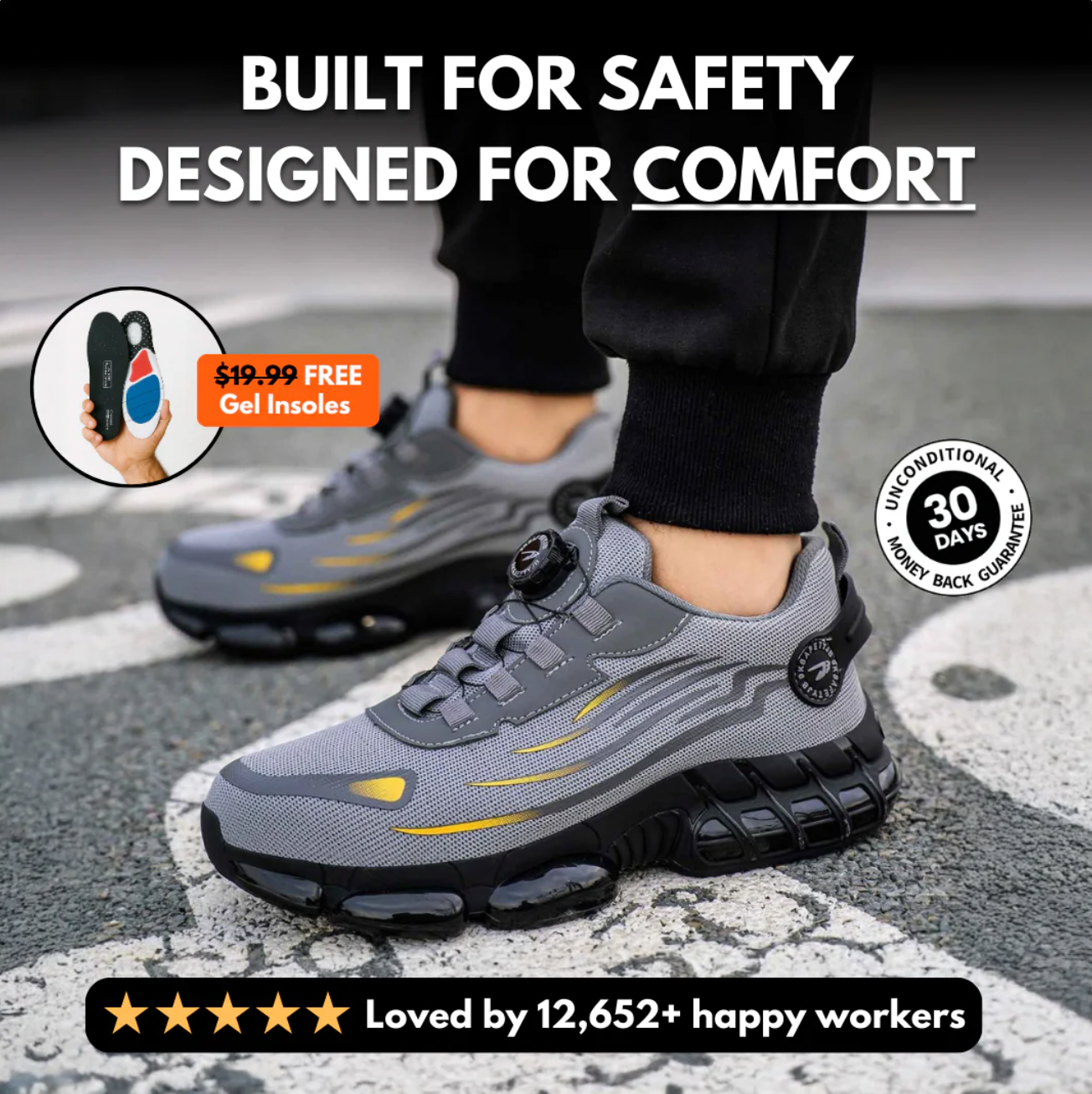 SafeStep™ - The Most Comfortable Steel Toe Shoes
